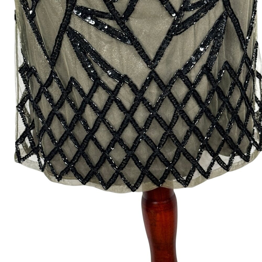 ✨ NWT Mark & James by Badgley Mischka Art Deco Sequin Dress | Size Small | $495 - Picture 5 of 14